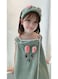 Generic Children's Polyester Bathrobe With Headband Suitable For Home Use Small Size [Suitable For Height 90-125 Cm]