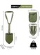 Generic Collapsible Shovel, Heavy Duty Foldable Shovel, Camping Shovel And Pickax, Military Entrenching Tool For Gardening, Camping, Mud&amp;Snow, Off Road, Portable Car Emergency Kit Bs-303G