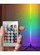 Generic Colorful RGB Floor Light Bar 120Cm Remote Control Sound-Activated Ambient Light Suitable For Bedroom Living Room Corner Live Streaming Gaming Room With Colorful Lighting Ideal