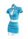Generic Cosplay Stewardess Uniform Costume Set No: 9972