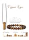 Generic Crystal Necklace And Bracelet Combination Set Tiger Eye Carries Powerful Energy Beaded Jewelry