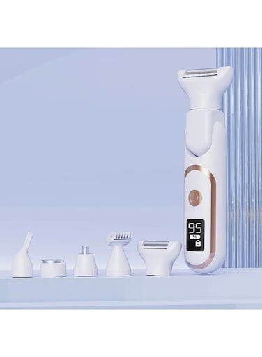 ماكينة إزالة شعر متعددة الوظائف قابلة لإعادة الشحن من النوع C، مزودة بشاشة رقمية عامة، لإزالة شعر النساء، ماكينة حلاقة كهربائية للإبطين والمناطق الحساسة وتشذيب الحواجب، للاستخدام على كامل الجسم