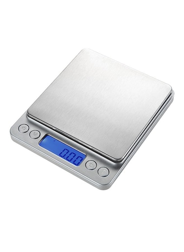 Generic Digital Food Weighing Scale Silver 12.7X10.6X1.9mm