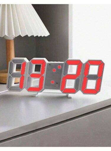 ساعة حائط رقمية عامة، ساعة منبه مكتبية، مصباح ليلي بإضاءة قابلة للتعديل للمنزل وغرفة المعيشة والمكتب