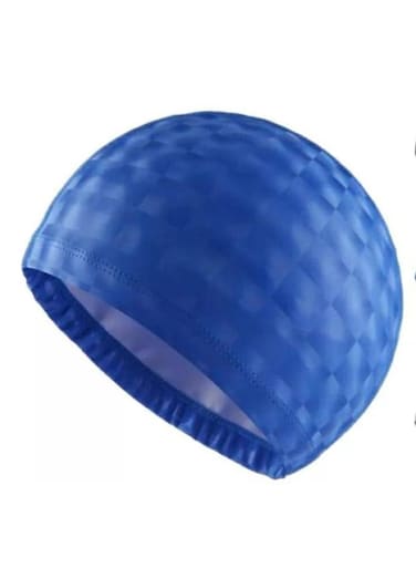 Generic Elastic Waterproof Pu Fabric Protect Ears Long Hair Sports Swim Pool Hat Swimming Cap Free Size For Men And Women Solid Color