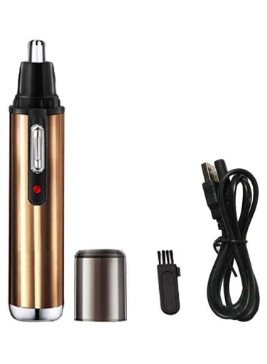 Generic Electric Hair Remover Epilator Pen With Cable And Brush Gold/Black/Silver