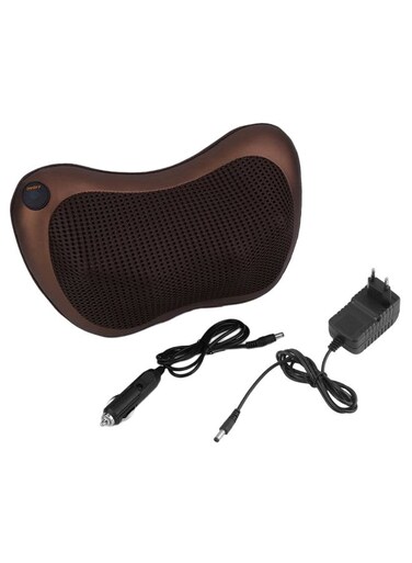 Generic Electric Heating Car Seat Back Support Massager Pillow