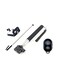 Generic Extendable Handheld Selfie Stick With Bluetooth Shutter For Smartphone Black/Silver