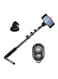 Generic Extra Long Extendable Self Portrait Selfie Handheld Stick Monopod With Wireless Remote And Tripod Mount Adapter For Smartphone And Gopro Black