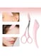 Generic Eyebrow Set Trimming Kit Stainless Steel Scissors And Razor With Comb Professional Brow Grooming Tools For Precise Shaping