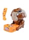 Generic Flake Out Bad Dog Toy Set Brown/Orange