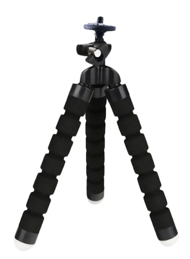 Generic Flexible Joints Sponge Octopus Tripod For Digital Camera Black
