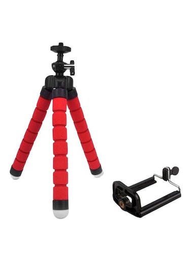 Generic Flexible Mobile Phone Tripod Red/Black