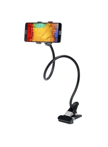Generic Flexible Phone Mount Holder With Clip Black