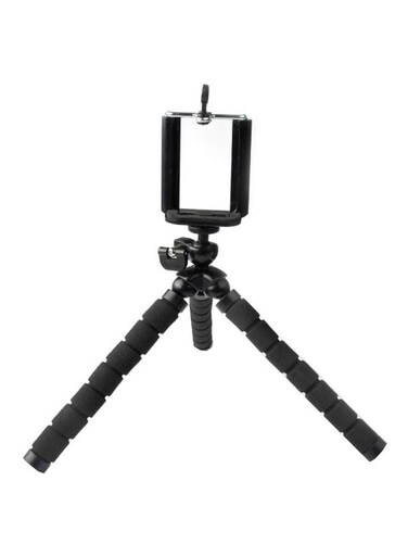 Generic Flexible Tripod Mount Stand Black