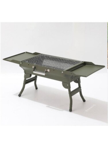 Generic Foldable Camping Barbecue Grill For Family Home Outdoor Heavy Duty Folding Charcoal Barbecue Cooking Grill Picnic Accessories