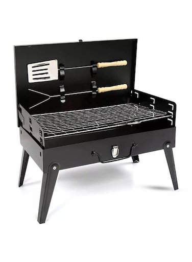 Generic Foldable Charcoal BBQ Barbecue Camping Grill Travel Picnic Outdoor With Spatula