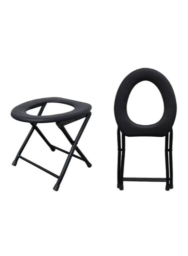 Generic Foldable Outdoor Portable Camping Toilet Stool Outdoor Folding Travel Camping Fishing Toilet