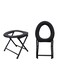 Generic Foldable Outdoor Portable Camping Toilet Stool Outdoor Folding Travel Camping Fishing Toilet