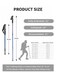 Generic Folding Trekking Pole Adjustable Hiking Stick Telescopic Cane For Hiking Camping Walking