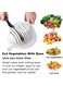 Generic Fruit Salad Cutter Bowl Creative Wavy Vegetable And Fruit Cutting Bowl