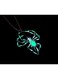 Generic Green Light, Glow In The Dark Spider Necklace For Men Hip Hop Cool Gothic Pendant Unique Fashion Gift With Gift Box Packaging