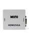 Generic HDMI To VGA Mini Audio Video Converter White