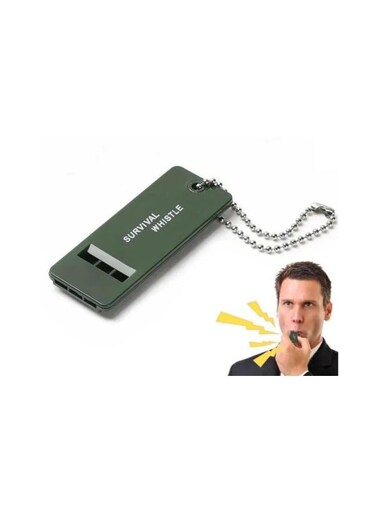 Generic High Pitch Survival Whistle Loud Emergency Whistle 3 Holes High Decibel Whistle With Lanyard Ground Hole Relief Whistle For Hiking Camping