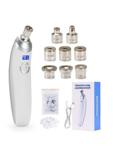 Generic High-End 9-Head Wireless Diamond Microdermabrasion Beauty Device Rechargeable Portable Pore Cleaner Blackhead Remover Exfoliating Facial Care Tool