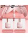 Generic Hip And Thigh Trainer For Beginners With Built-In Counter Pelvic Floor Exerciser Adjustable Resistance Inner Thigh Machine For Hips And Glutes Postpartum Rehabilitation Pink