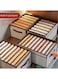 Generic Household Clothing Partition Storage Box Foldable Large Size For Clothes Storage Layered Storage Box With Transparent Cover Size: 44*30*20Cm