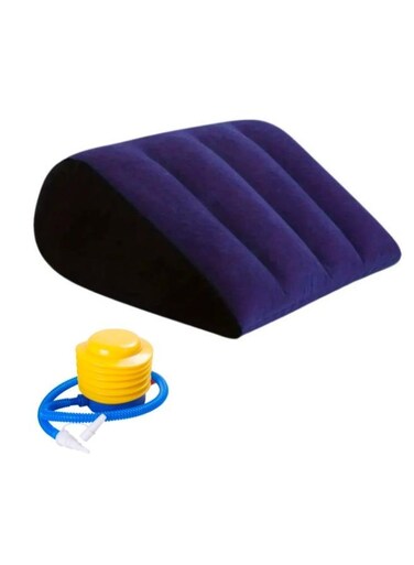 Generic Inflatable Cushion Pillow For Body Positioners Legs And Back Support For Sleeping Reading And Rest Use In Bed Travel Camping Or Office With Foot Pump