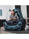 Generic Inflatable Gaming Chair With Comfortable Backrest And Oversized Armrests For Lounging Mesh Pocket For Video Game Controller Storage