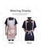 Generic Lace Aprons Korean Style Waterproof Cooking Apron, Cute Cotton Hand Wipe Cross Back Painting Apron For Women