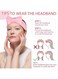 Generic Ladies Face Washing Anti Wet Three Piece Set Coral Fleece Water Absorbent Hair Band Wrist Band Face Washing Skincare Anti Wet Tool