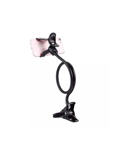 Generic Lazy Bracket Mobile Phone&nbsp;Stand With Holder Clip Black