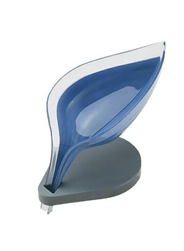 Generic Leaf Shape Soap Holder Self Draining Soap Dish With With Suction Cups, Decorative Soap Box For Shower Bathroom Kitchen