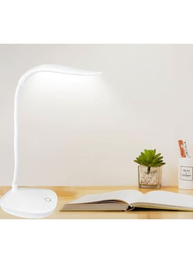 مصباح مكتبي LED عام، قابل للتعتيم، مصباح قراءة ليلي بجانب السرير، قابل لإعادة الشحن عبر منفذ USB