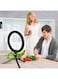 Generic LED Ring Light Dimmable Desk Camera Lamp Black/White 10.2 Inch