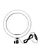 Generic LED Ring Light Dimmable Desk Camera Lamp Black/White 10.2 Inch