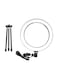 Generic LED Ring Light With Tripod Stand Black