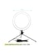 Generic LED Ring Light With Tripod Stand Black