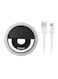 Generic LED Ring Selfie Light For Smartphone Black/White