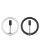 Generic LED Video Ring Light With Phone Holder Ball Head Adapter White/Black