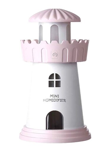 Generic Light House USB Air Humidifier 12W Pink/White