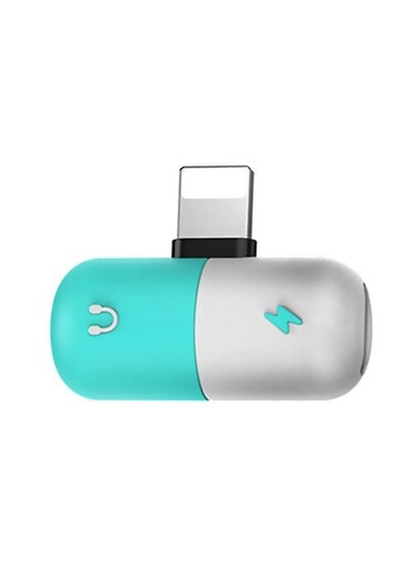 Generic Lightning Splitter Adapter For Apple iPhone 7/iPhone 8/iPhone 8 Plus/iPhone X/Apple Ipod/Apple iPad White/Green/Silver