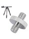 Generic Male To Male Camera Screw Adapter Silver