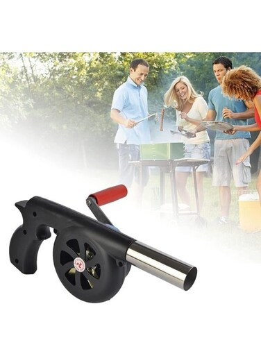 Generic Manual Air Blower Or Camping Bbq, Air Blower With Hand Crank For Outdoor Camping Barbecue Fire Bellows Hiking Picnic No11