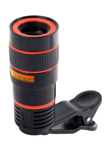 Generic Marco Lens Focus Telescope With Clip Black/Red