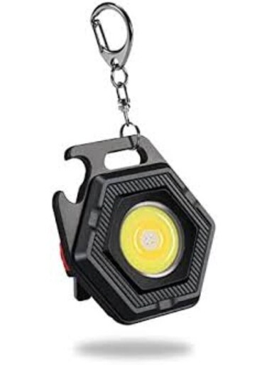 Generic Mini Flashlight Keychain - Pocket Torch Lighting Modes - Rechargeable Keychain Flashlights For Emergencies, Outdoor Adventures W5131